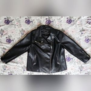 Lane Bryant Black Faux Leather Jacket